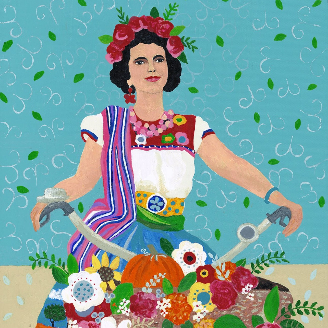 Art print - Belle On A Bike