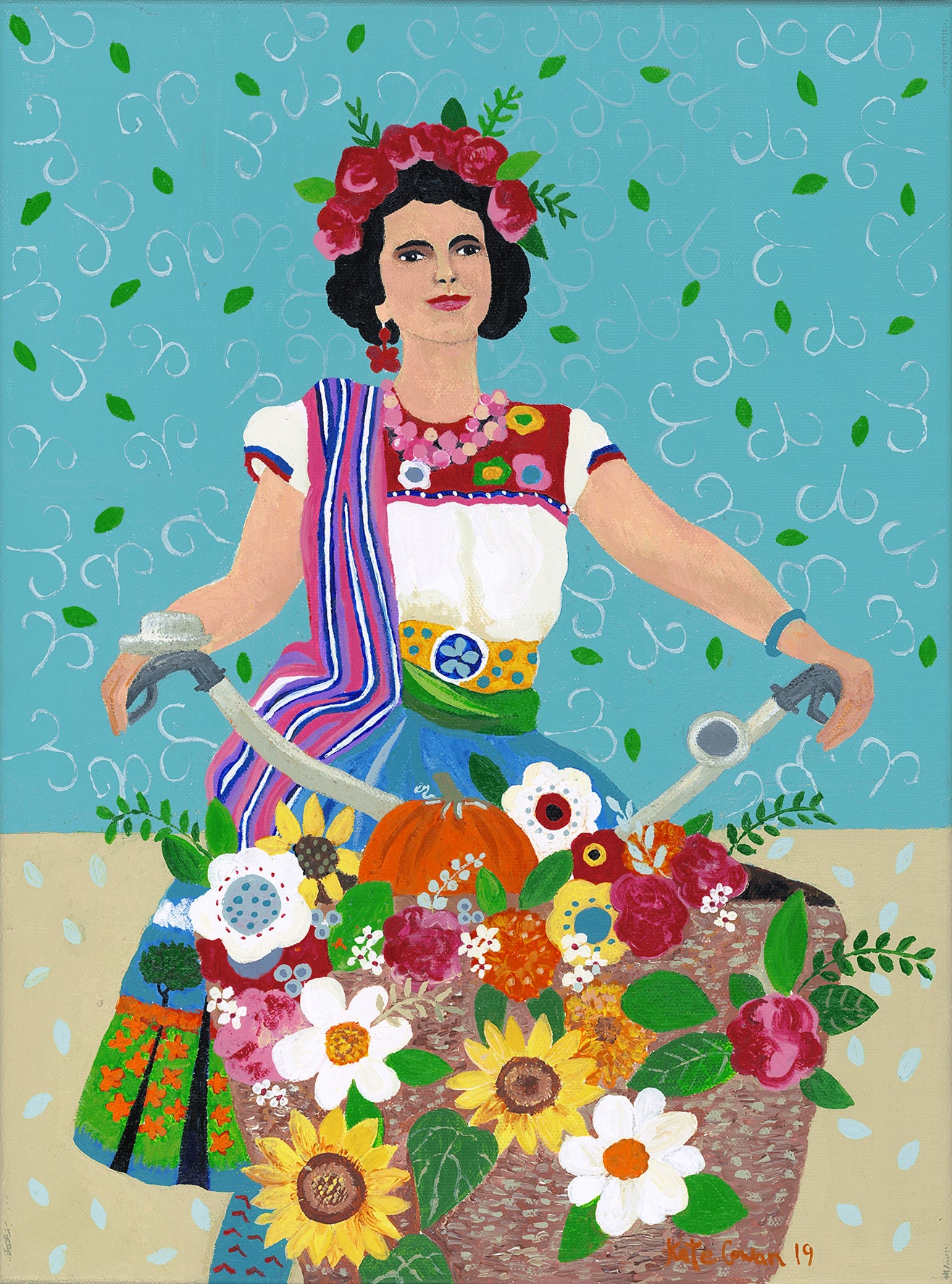 Art print - Belle On A Bike