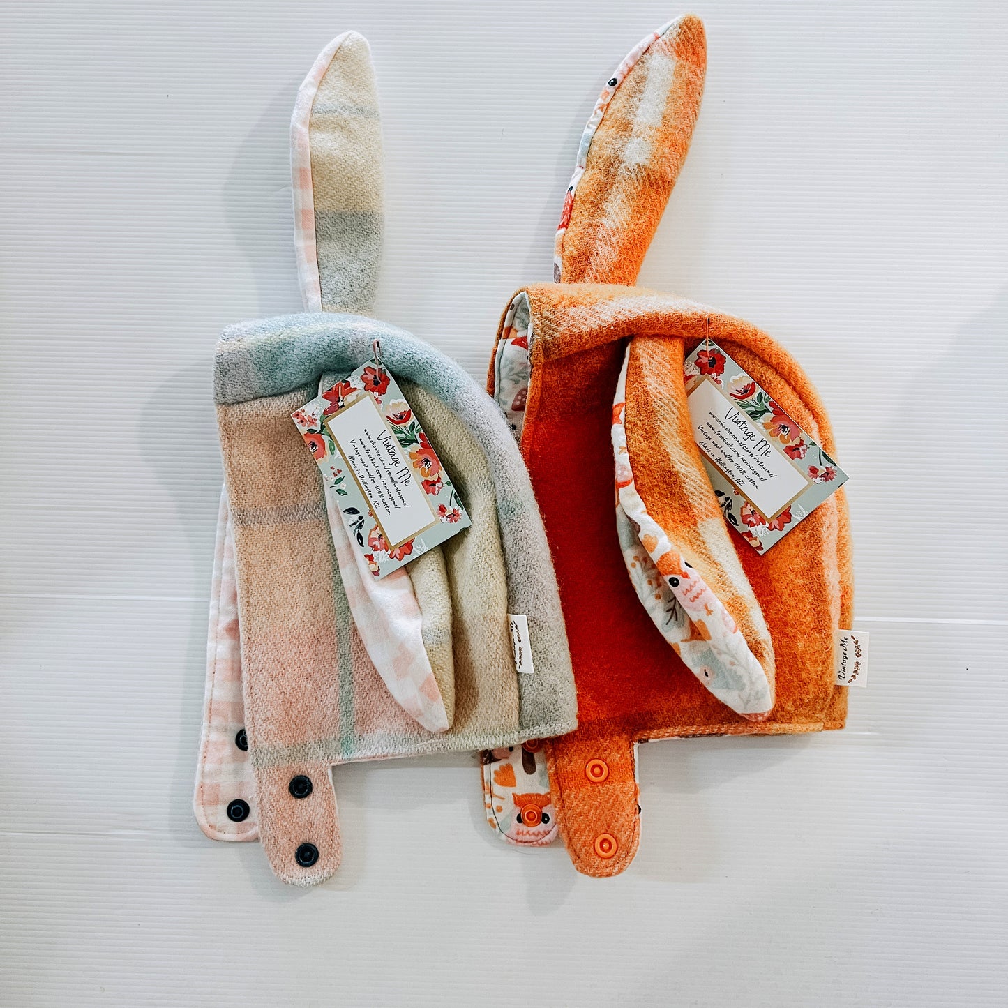 Vintage Wool Bunny Hat | 0-6m or 1-2yrs
