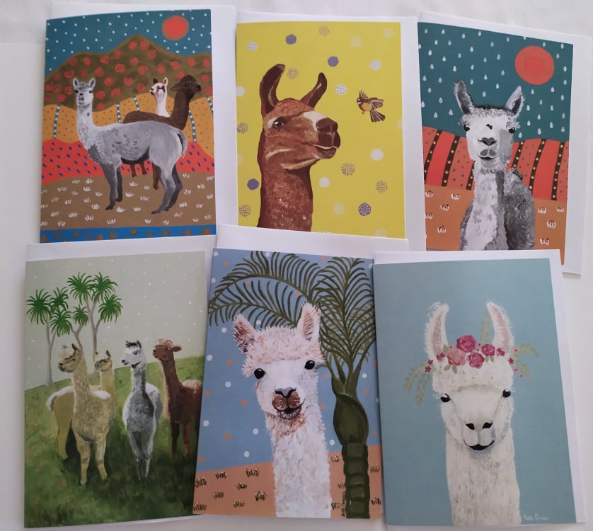 Kate Cowan Art 6x cards