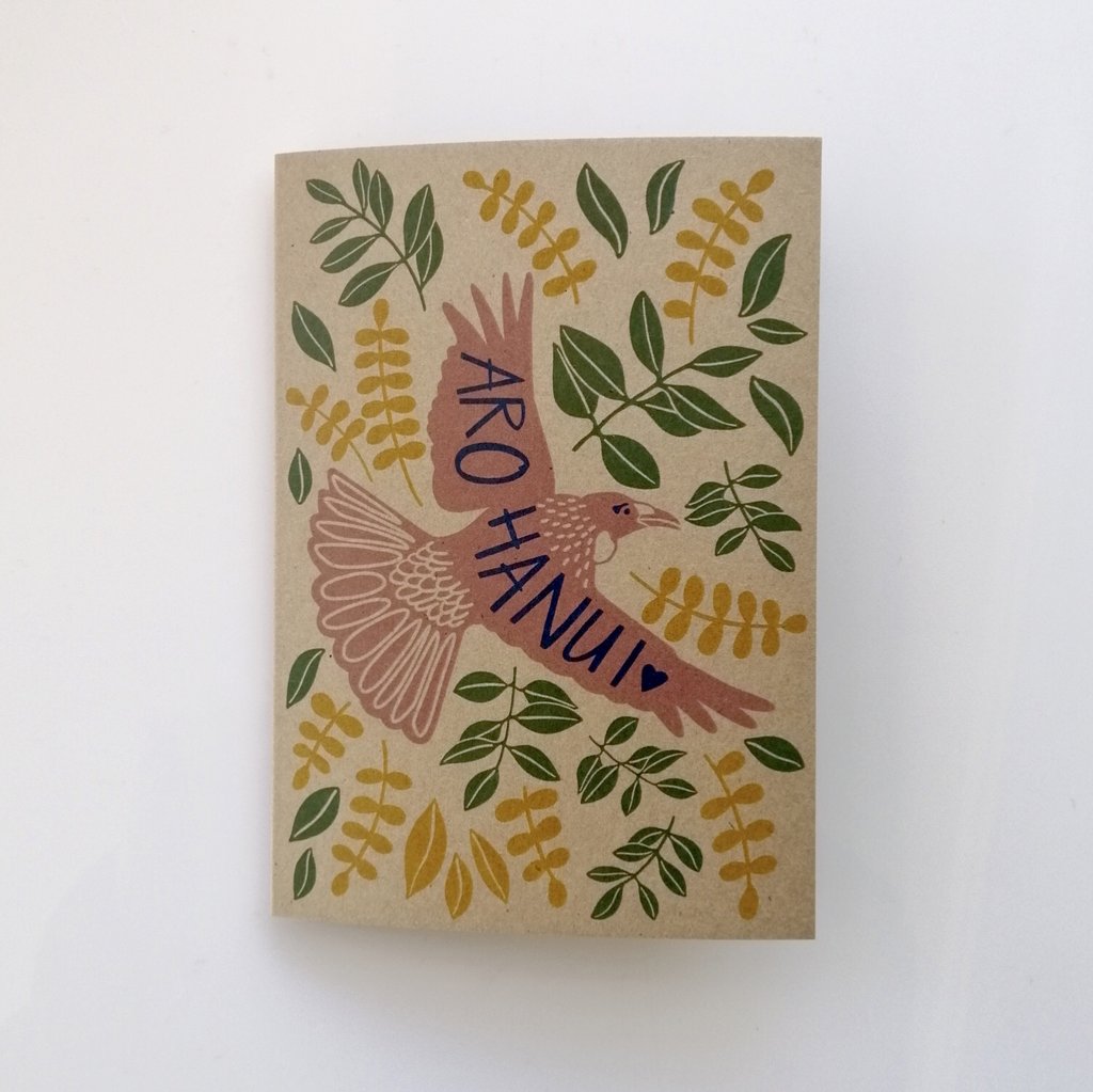 Arohanui Tui greeting card