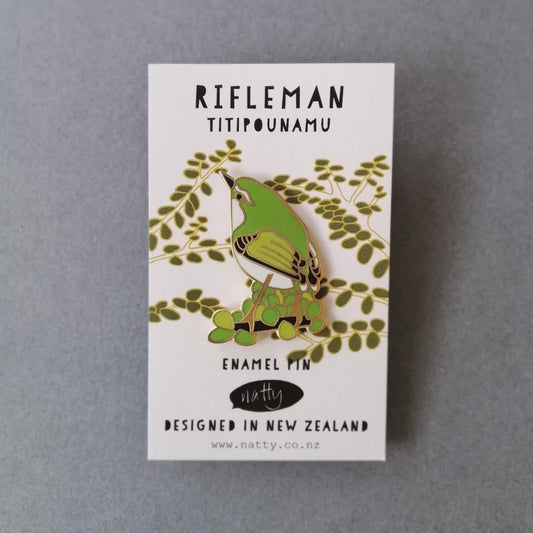 Enamel Pin| Rifleman Titipounamu