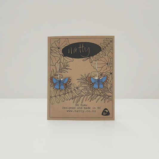 Common Blue Butterfly earrings