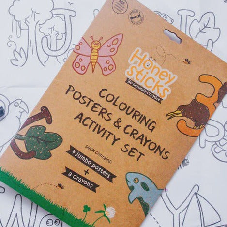 Jumbo Posters and Crayons Activity Set