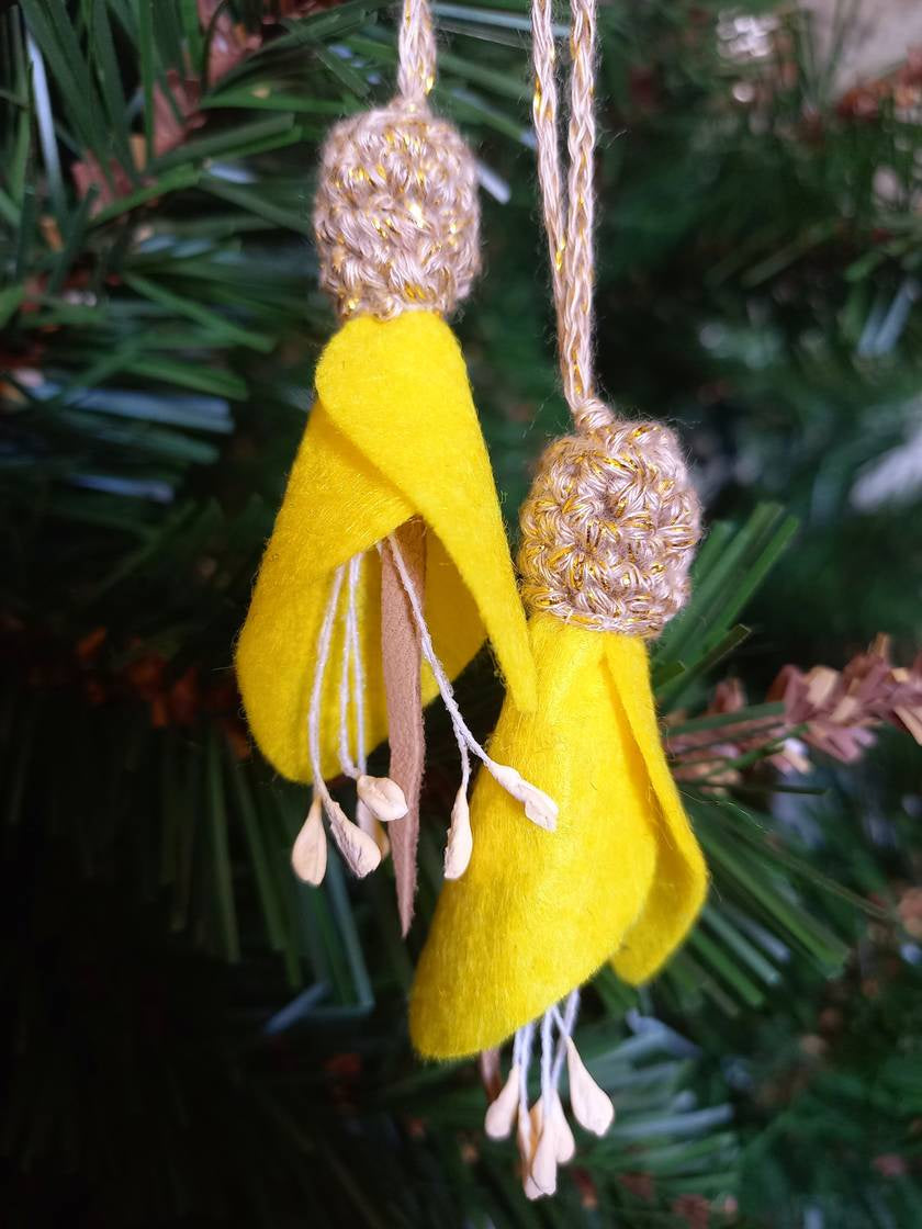 Kowhai flower decoration