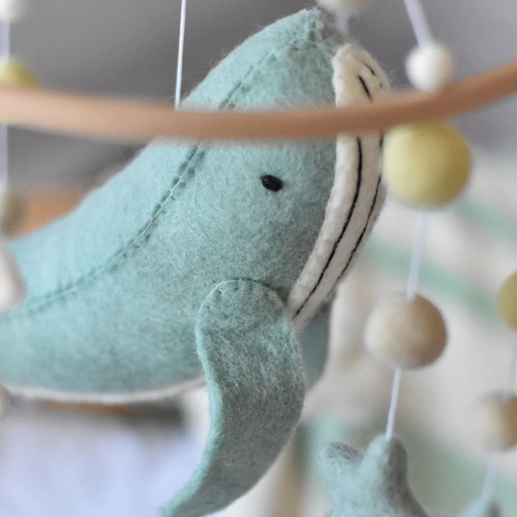 Whale Nursery Mobile