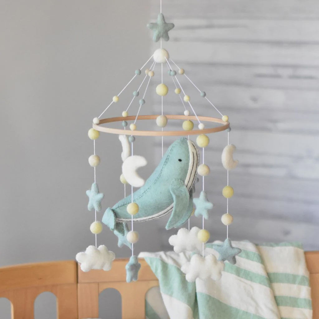Whale Nursery Mobile