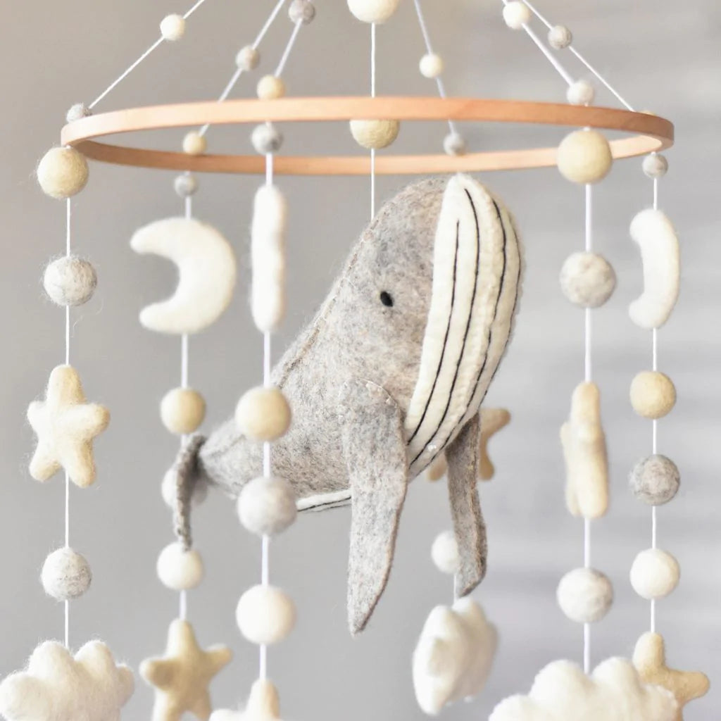 Whale Nursery Mobile