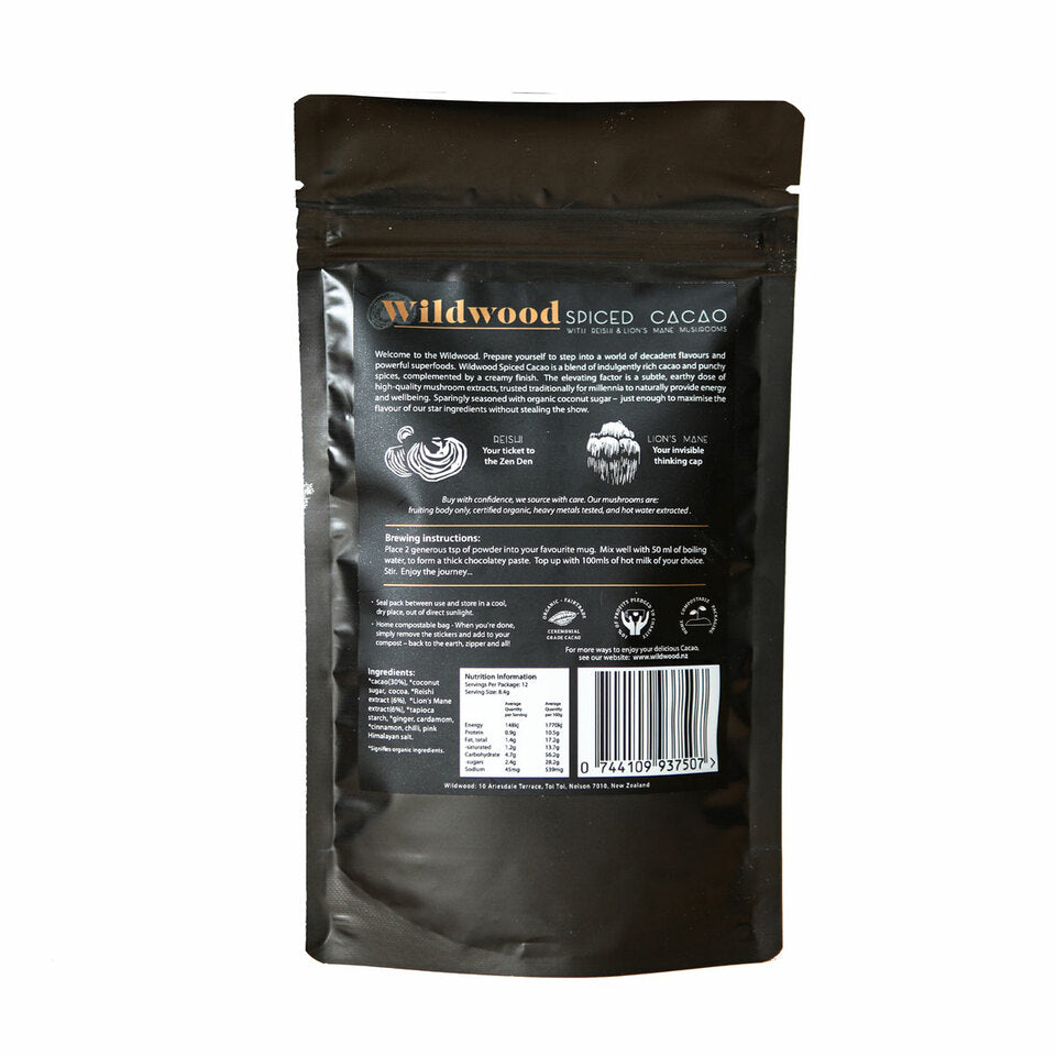 Wildwood Cacao With Reishi & Lions Mane Mushroom