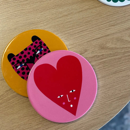 Studio Soph | I Heart U Ceramic Coaster