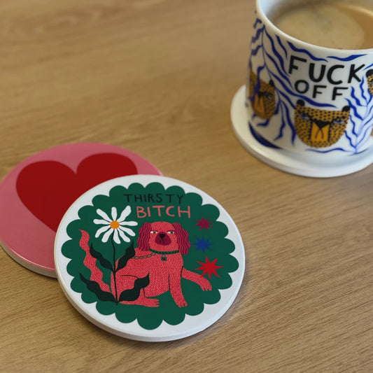 Studio Soph | Thristy (Rude) Ceramic Coaster
