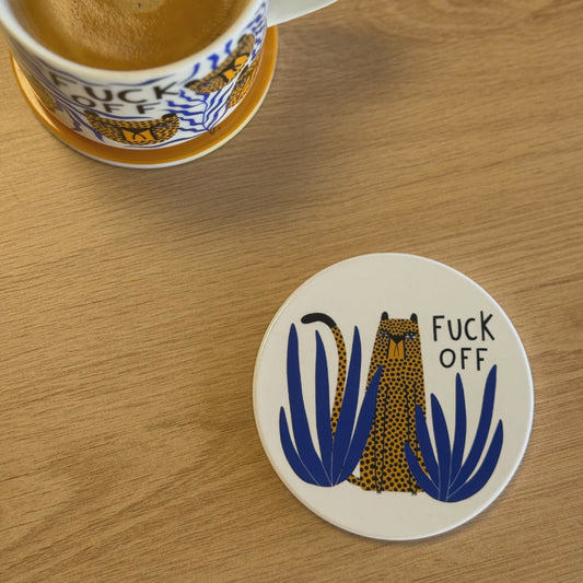 Studio Soph | Rude Cheetah Ceramic Coaster