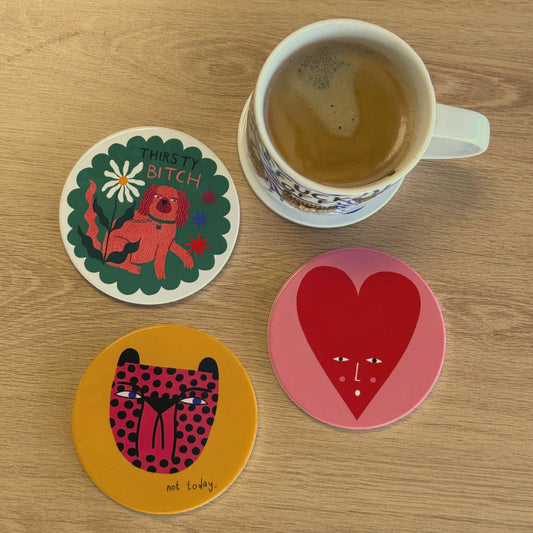 Studio Soph | Not Today Ceramic Coaster
