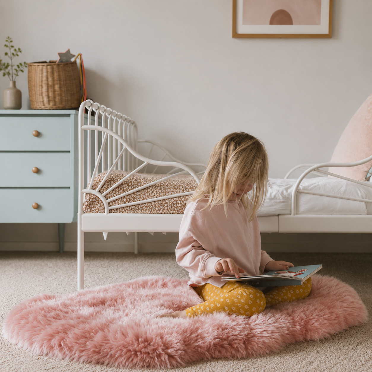 Sheepskin Rug | Rose Pink