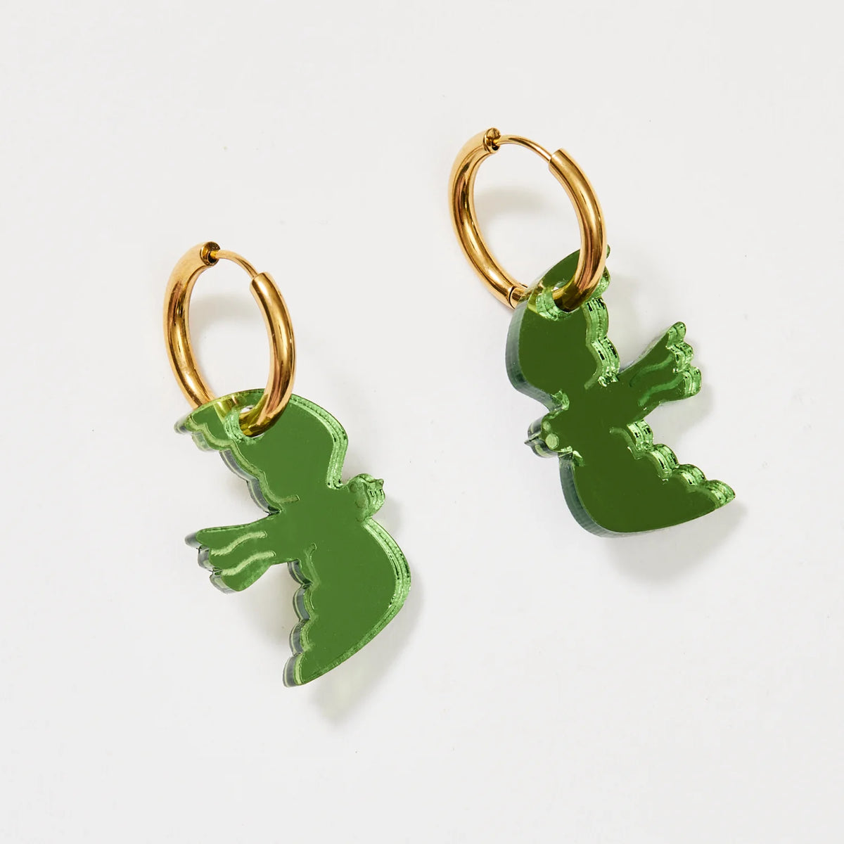 Mini Bird Earrings | Toffee or Fern