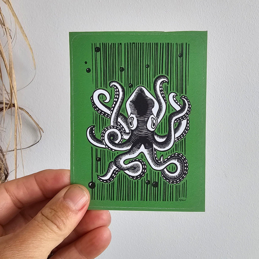 Vinyl waterproof stickers by Nester Prints