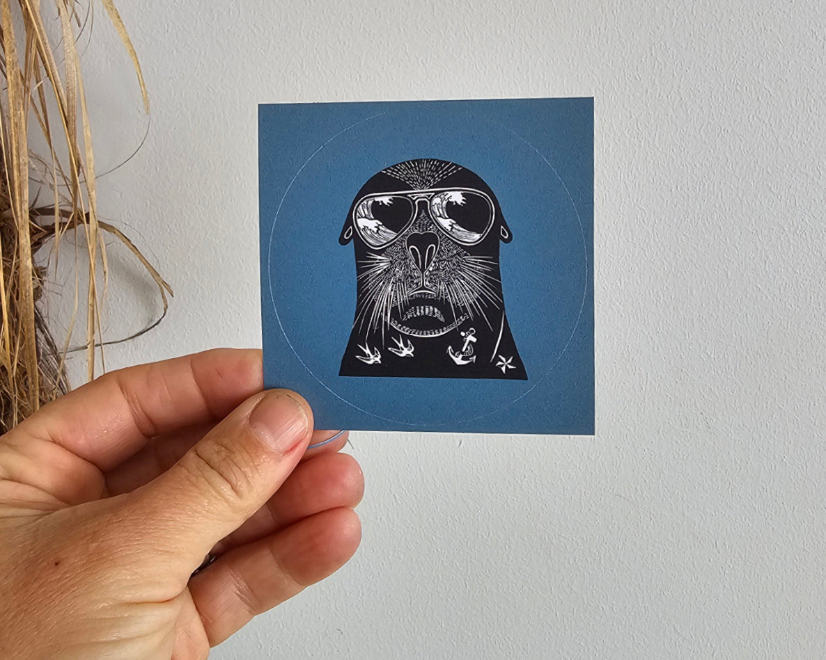 Vinyl waterproof stickers by Nester Prints
