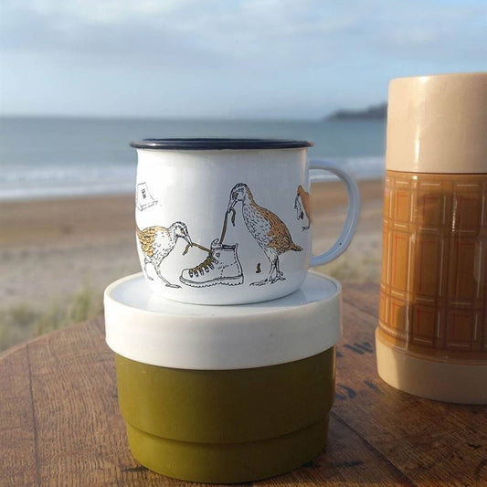 Wolfkamp & Stone |  Birds Enamel Mug
