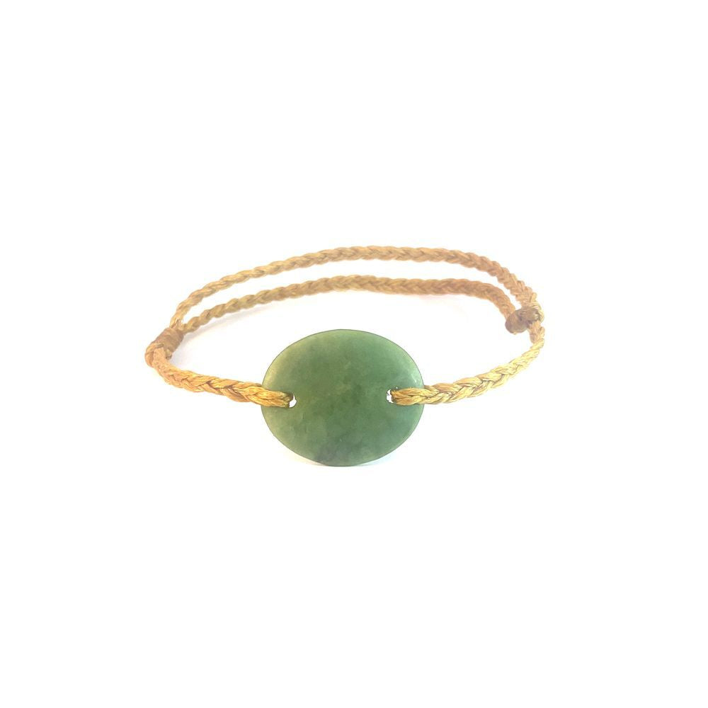 Adjustable Woven Marsden Flower Pounamu Bracelet