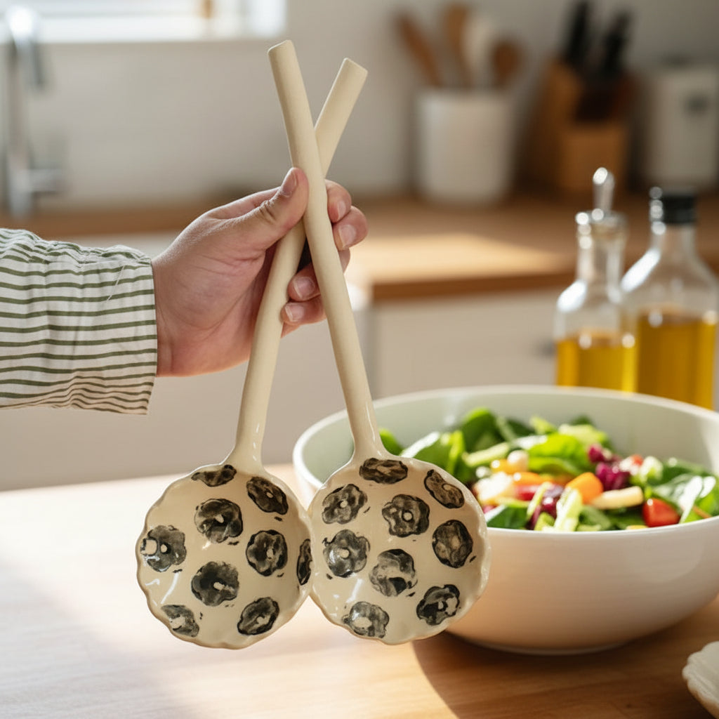 Magnolia Lane & Co Ceramics  XL Salad Servers