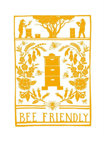 Bee Friendly Tea Towel | Tanya Wolfkamp