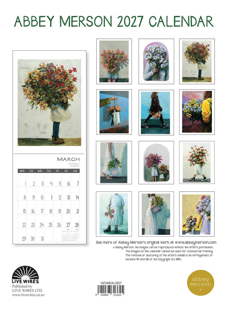 Abbey Merson - 2027 Wall Calendar