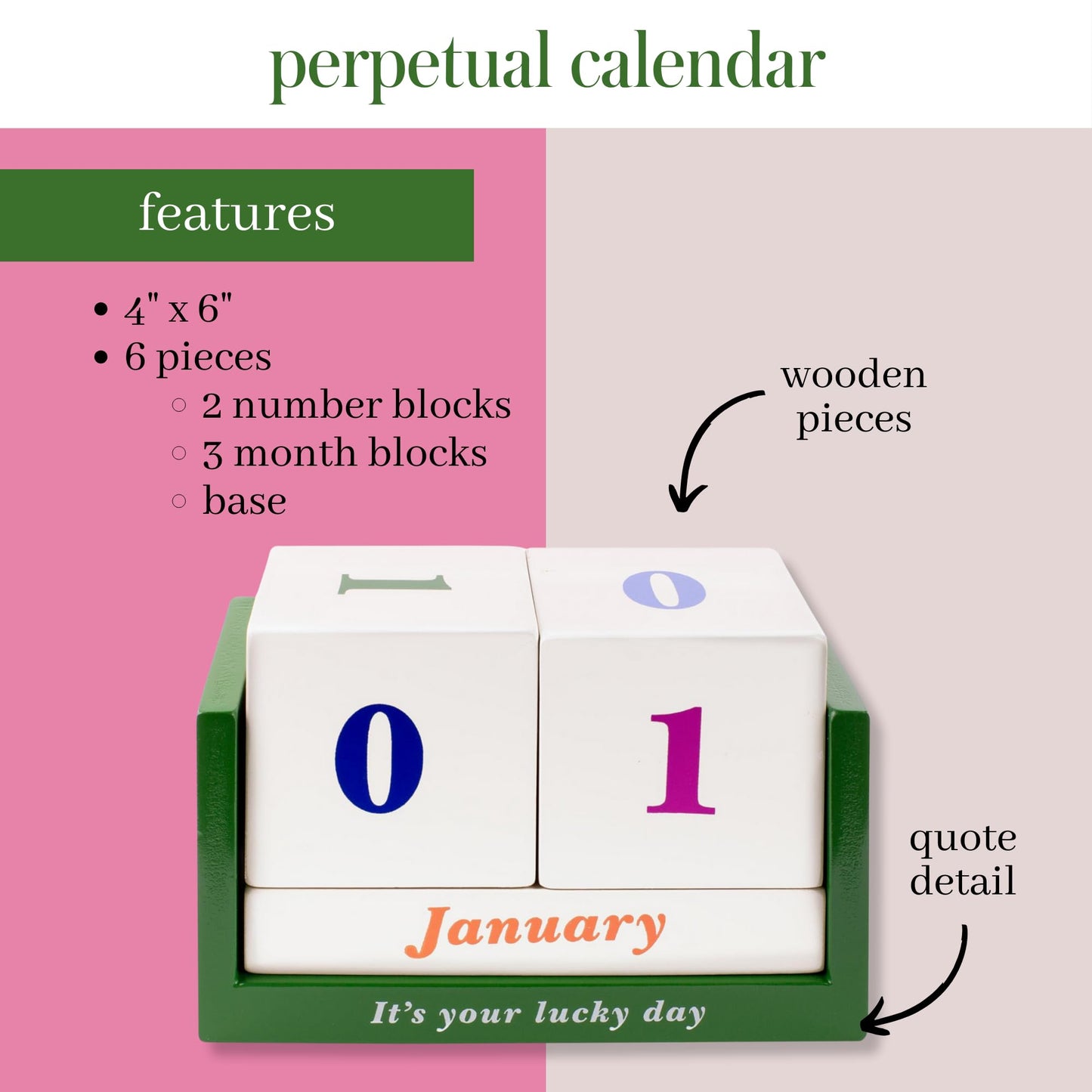 Kate Spade | Perpetual Calendar, Colorblock