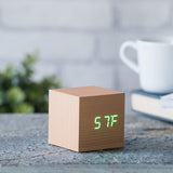 Gingko - Beech Green LED - Cube Click Clock