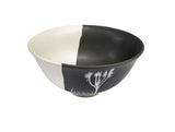 Jo Luping Design - Coastal Ti Touka Dipped Black on White | 11cm Porcelain Bowl