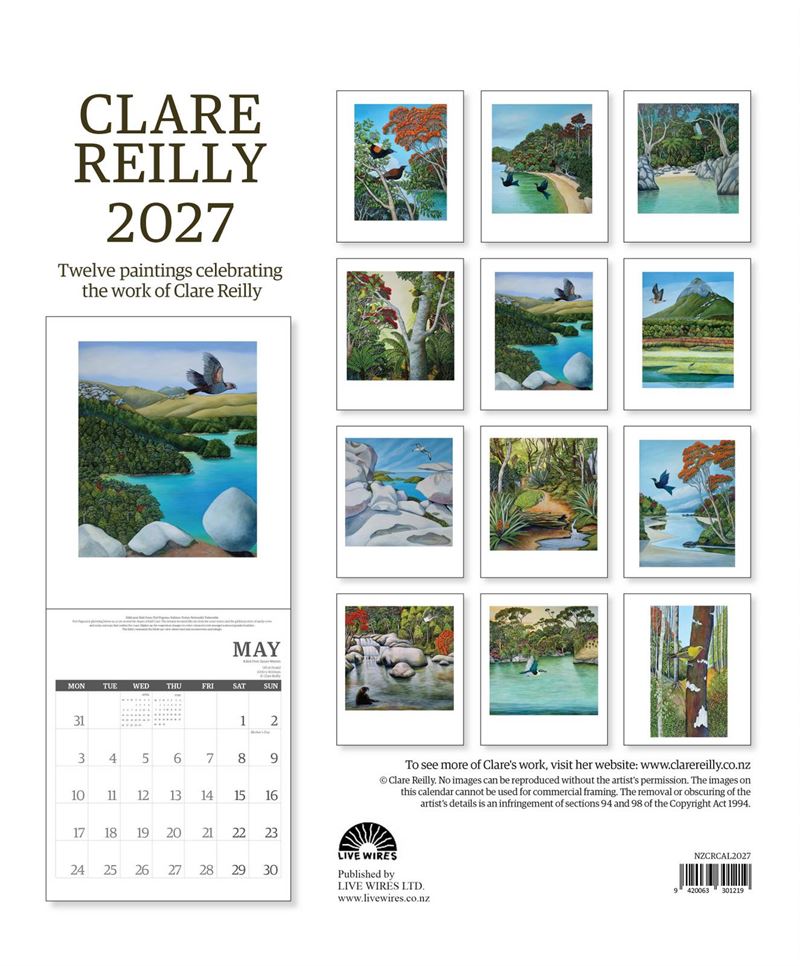 Clare Reilly - 2027 Wall Calendar