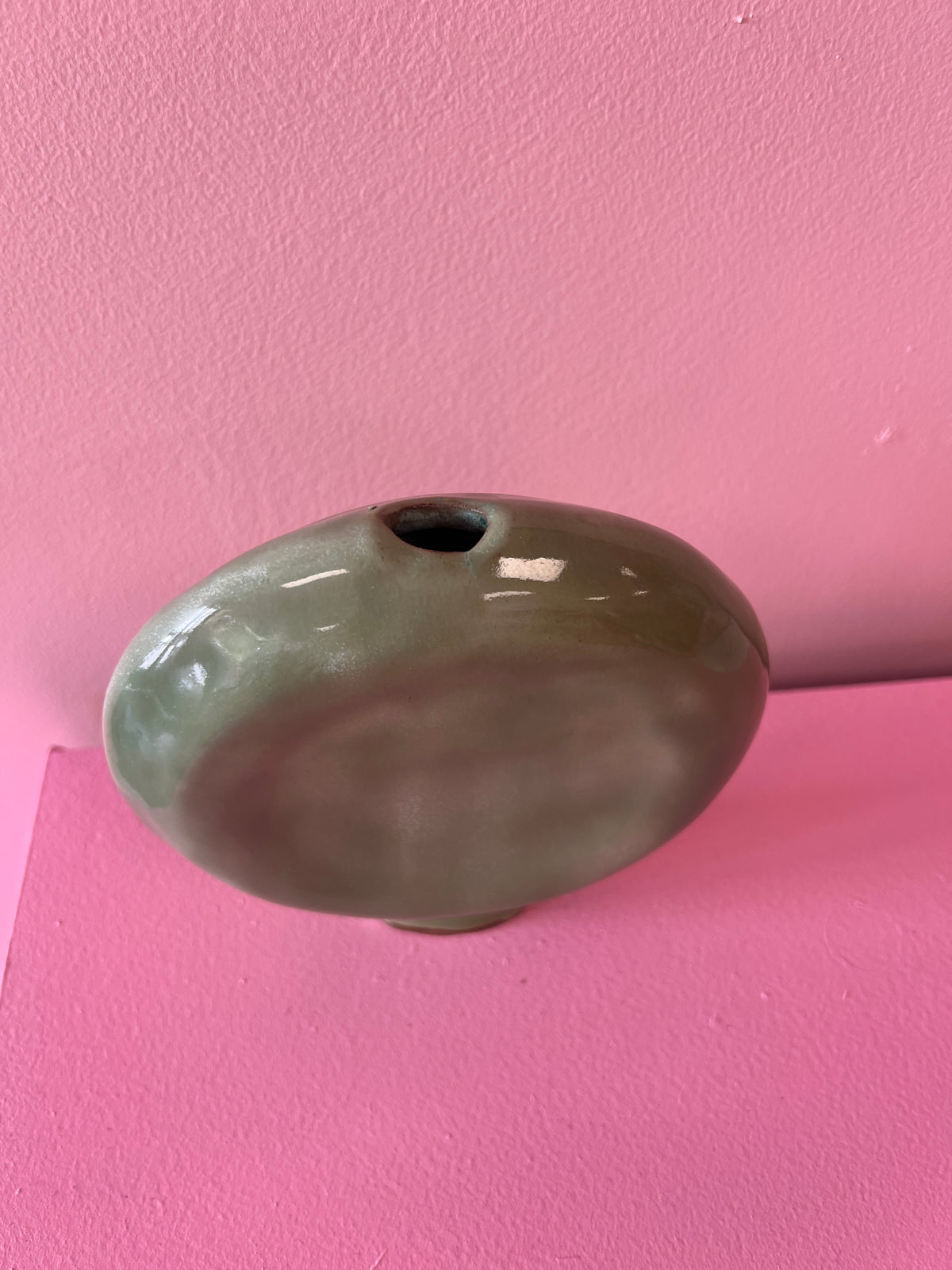 Silverfinch Circular Vase | Green