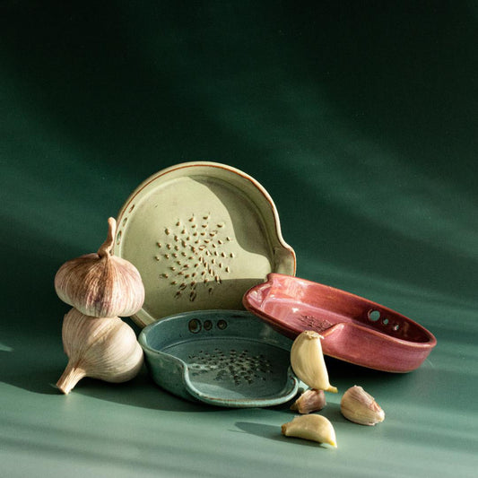 3-in-1 Garlic & Ginger Grater — with Herb Stripper & Spoon Rest