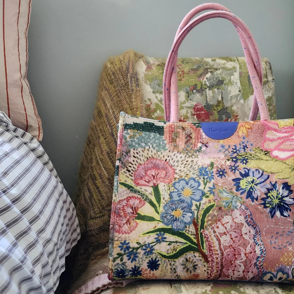 Fleur Woods | Boxy Tote - Meadow