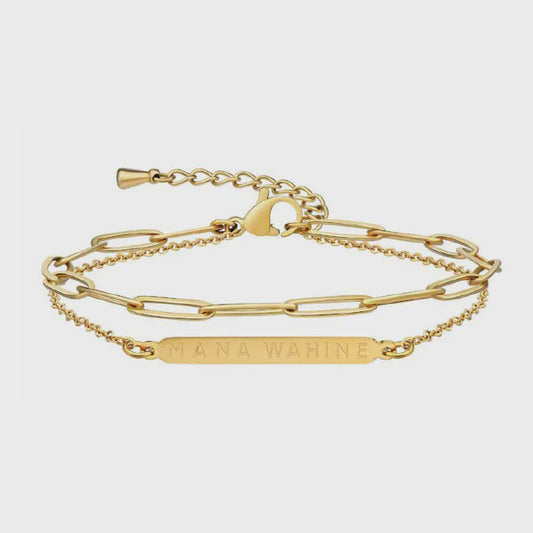 Mana Wahine Double Chain Bracelet