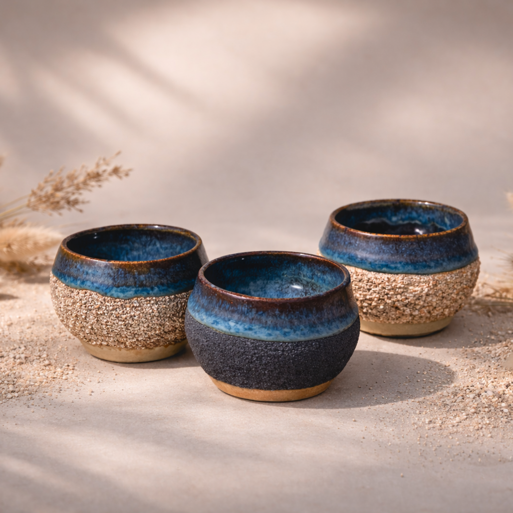 Shoreline Sand Espresso Cups | Janine Peters