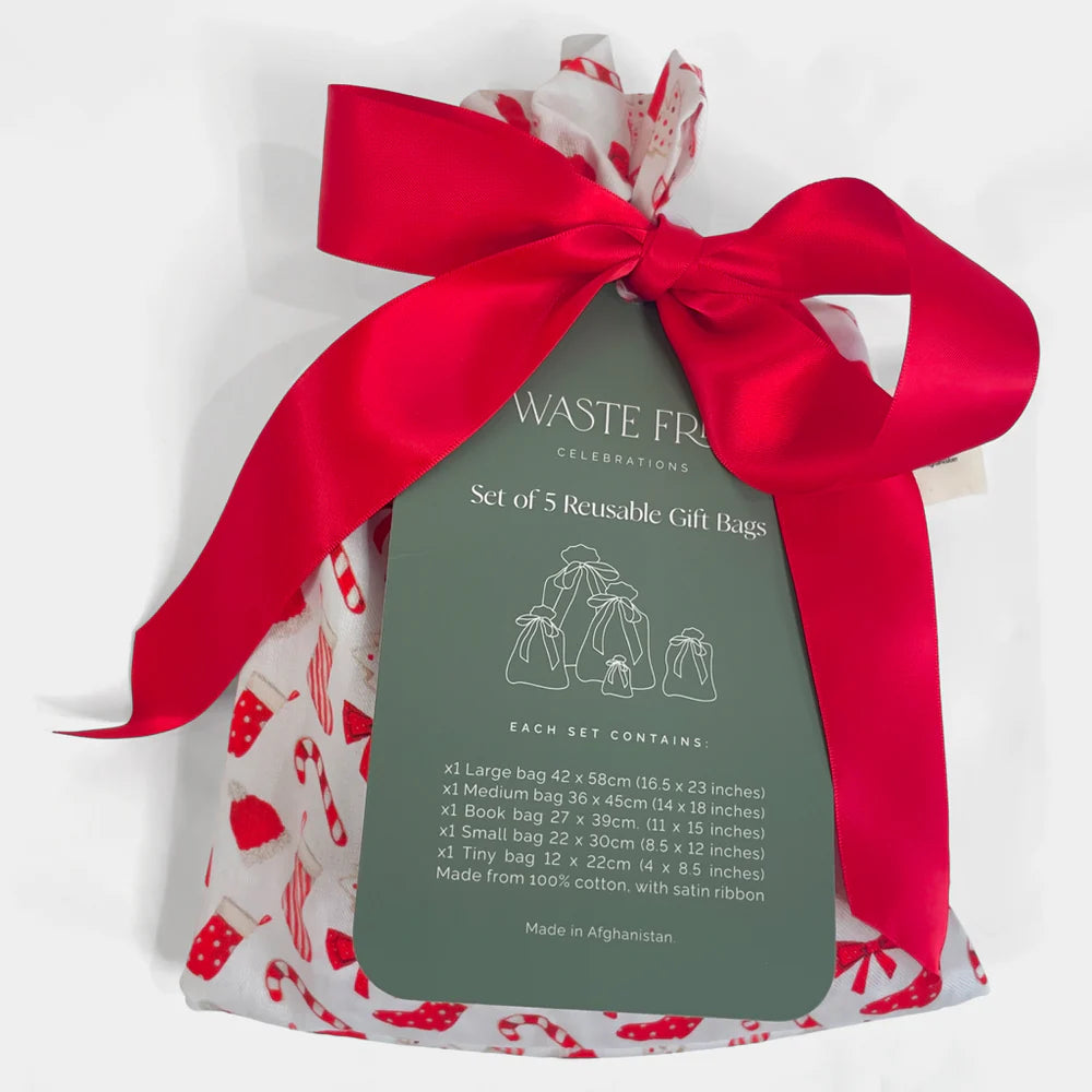 Christmas Cookies and Candy (Reusable Gift Bag Set)
