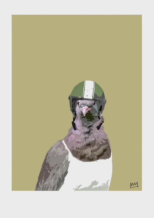 Melissa Sharplin | KERERŪ CRASH HELMET A4 Print