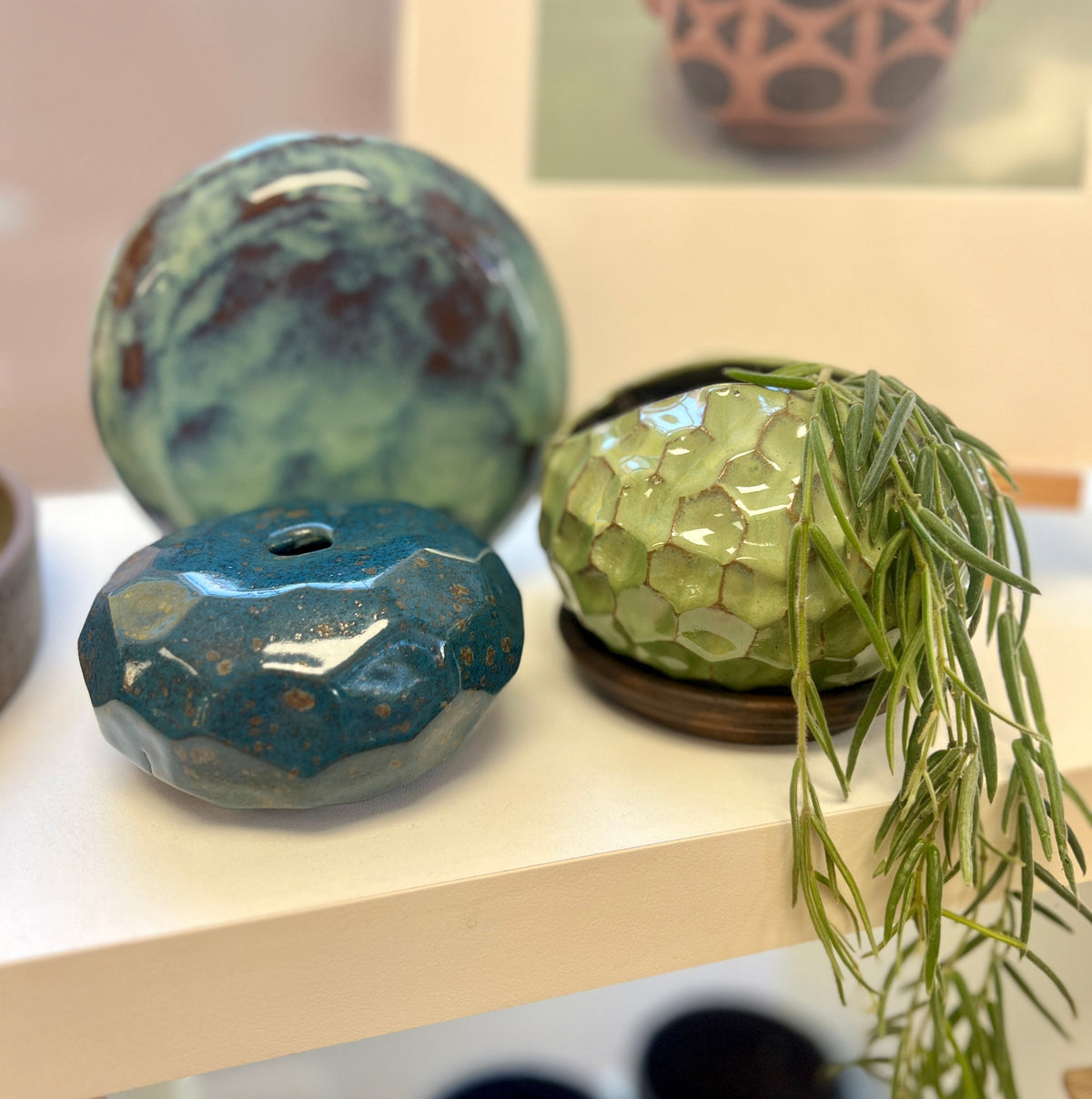 Silverfinch | Circular Vase Blue