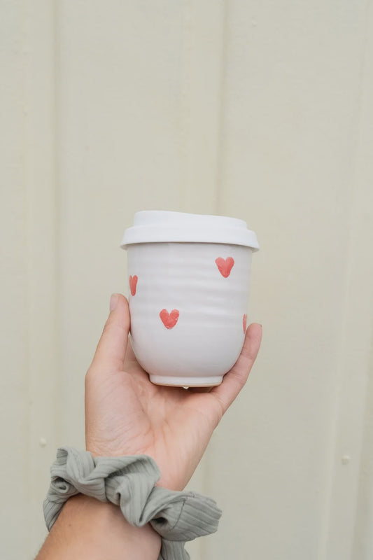 West Coast Stoneware | hand painted love cup