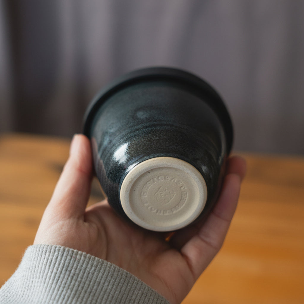 West Coast Stoneware | Black Sand Travel Cup