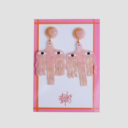 STUDIO SOPH | Big Bird Earrings PINK