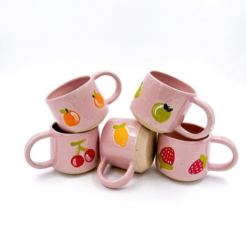 Elamef | Pink Fruity Mugs