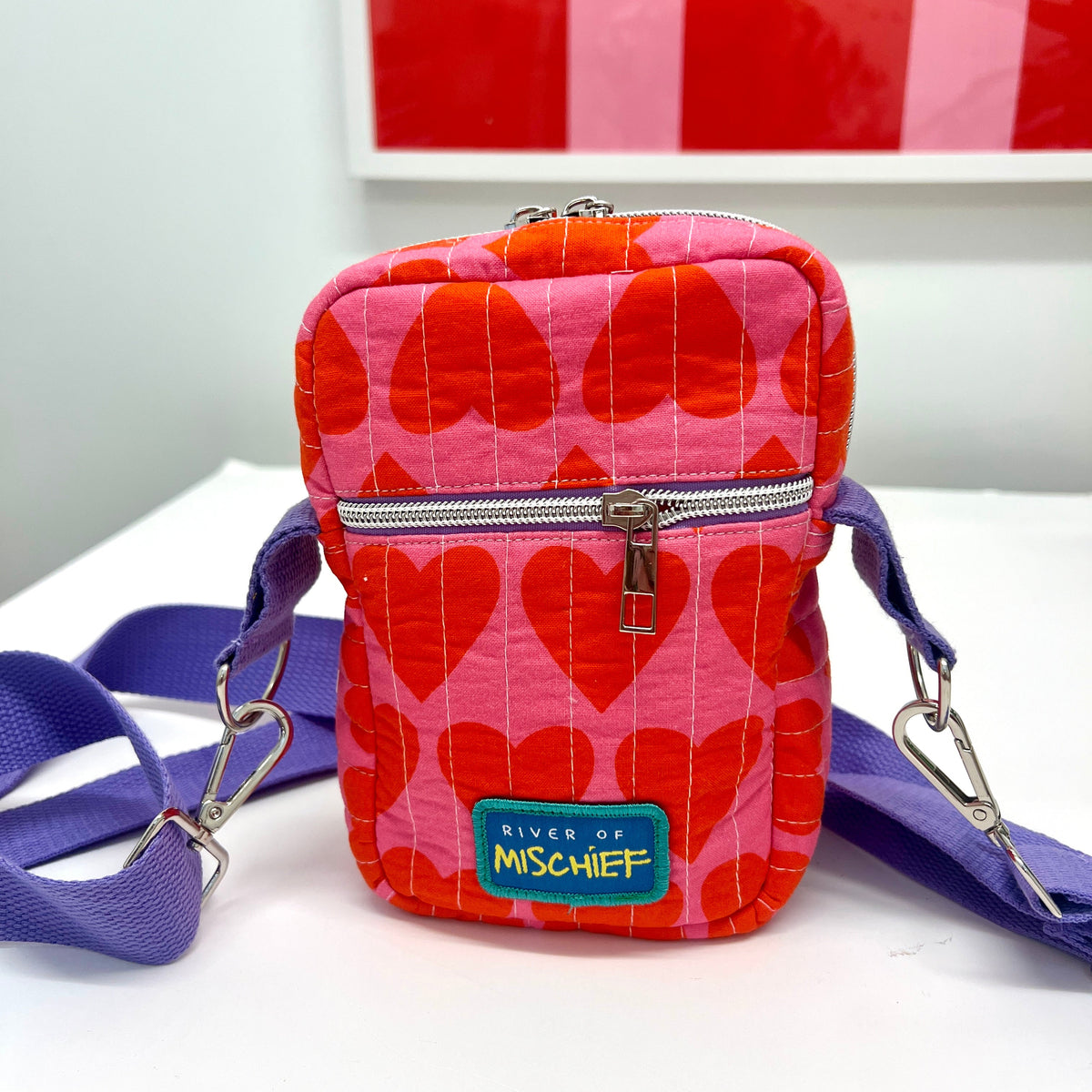 River Of Mischief | Day Tripper Bag | Hearts