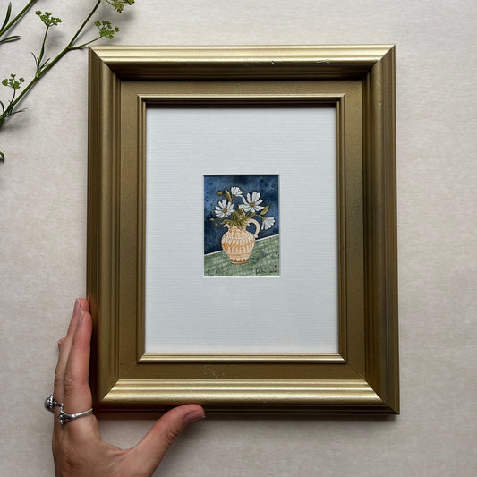 BEC BROWN | Framed Mini | White Daisies