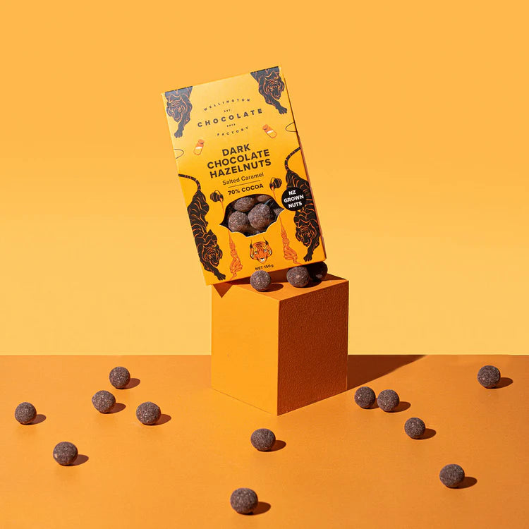 Salted Caramel Dark Chocolate Hazelnuts