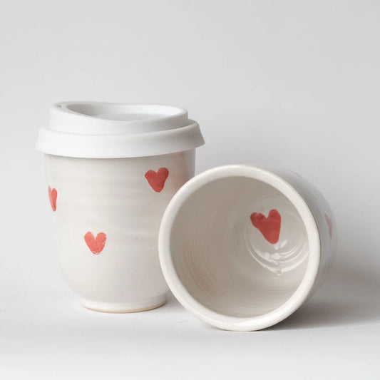 West Coast Stoneware | hand painted love cup