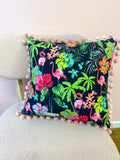 Blue Bell Club | Tropical Evenings Square Cushion