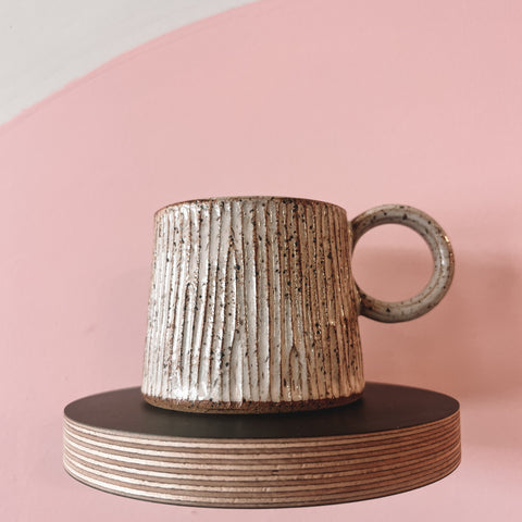 Creme Caramel Bamboo High Ring Mug