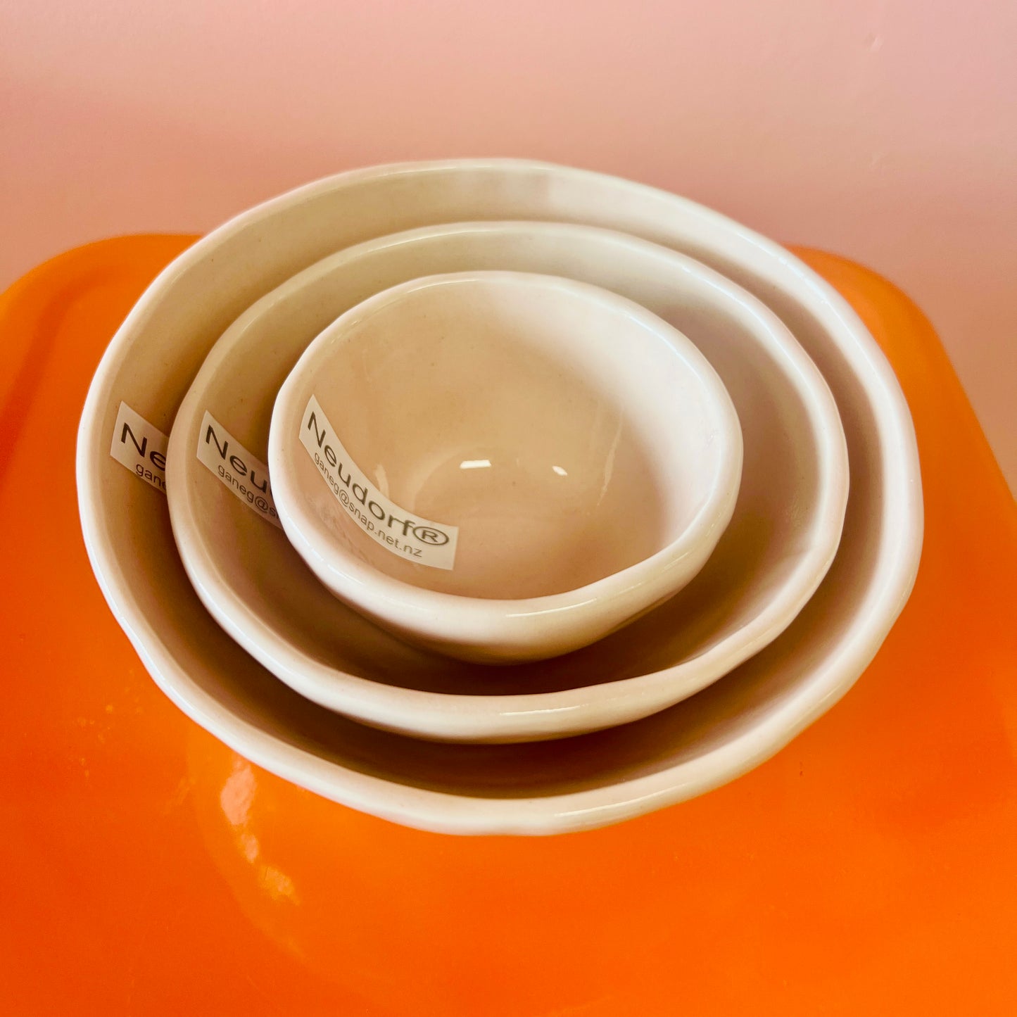 Neudorf Ceramics | Blush Nesting Bowls