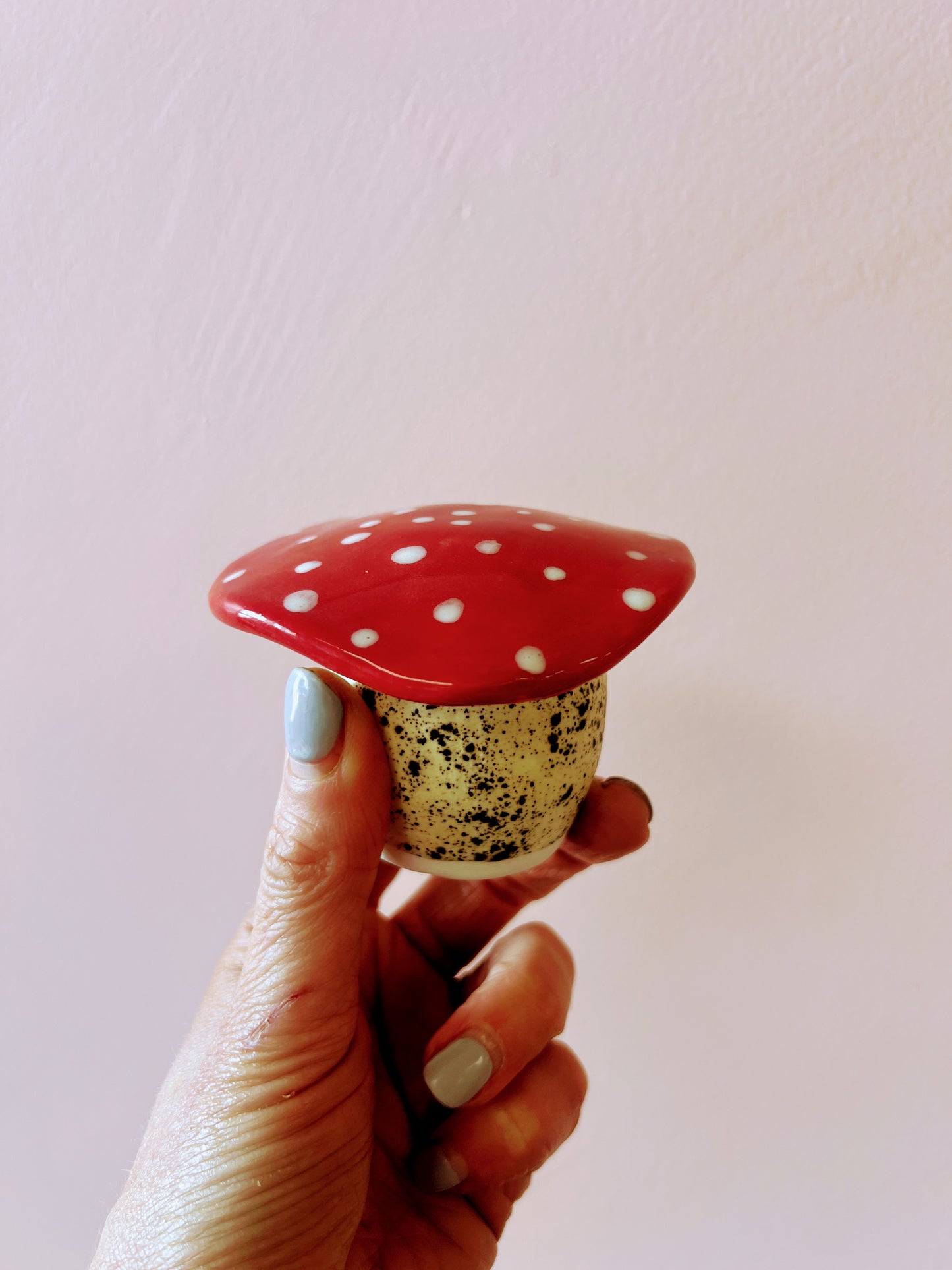 Ceramic Toadstool Trinket Jar | Janine Peters